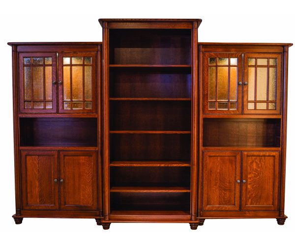 Belmont Center and Side Bookcases