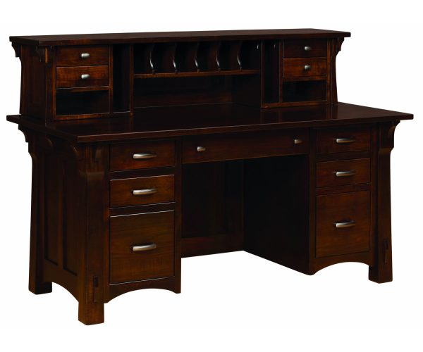 Manitoba File Desk With Hutch