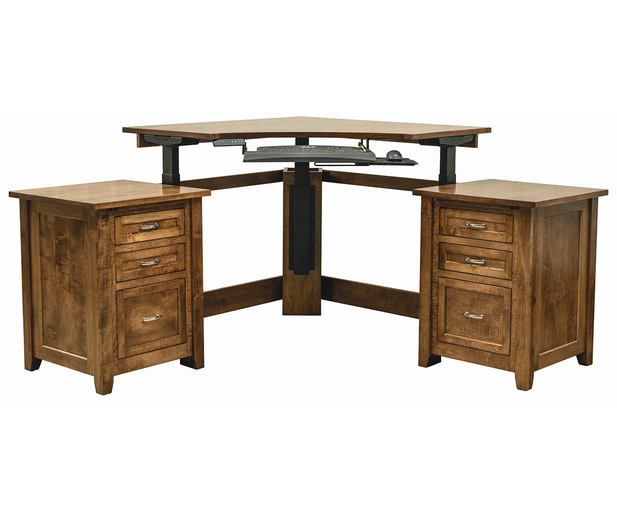 Premier Corner Desk with Lift - Image 2